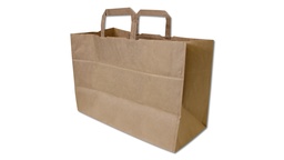 [250.940] Sac en papier kraft brun/écru, 35/17 x 24.5 cm, 50 pièces