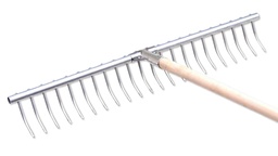 [207.130] Râteau à foin / à gazon avec manche, largeur 71 cm