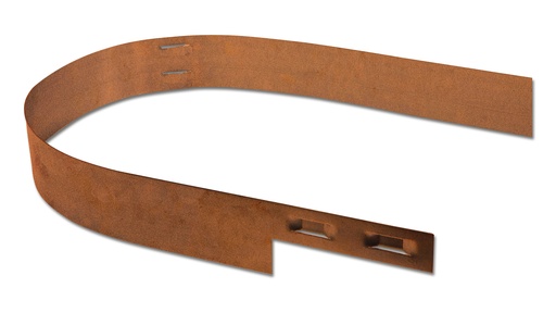 Randbegrenzung Stahl unbeschichtet rostig, Höhe 10.2 cm, Dicke 5 mm