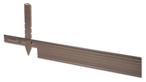 Randbegrenzung Aluminium braun, Höhe 10.2 cm, Dicke 3.2 mm
