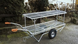 [240.063] 2eme niveau grillagé pour chariot horticole grillagé à 2 roues 240.060