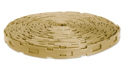 [203.697] Baumbinder (Kettenbinder) No. 5, beige, 25.4x3.8 mm, Rolle à 25 m