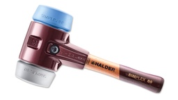 [208.454.380] Maillet SIMPLEX ø 80 mm bleu/gris, manche 23 cm