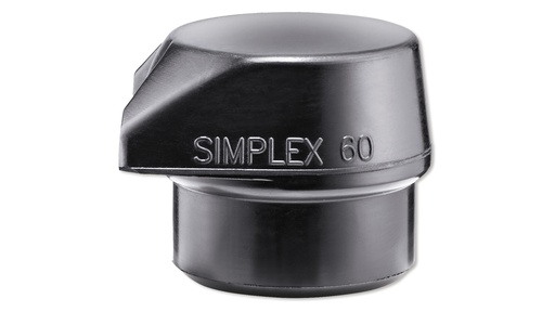 Schlageinsatz schwarz ø 60 mm mit Standfuss zu Schonhammer SIMPLEX