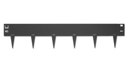 [138.410] Bordure en acier broches fixes, anthracite, 1.6 mm x 10 cm, longueur 100 cm