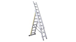 [205.240] Aluleiter HB TREND, 3 x 12 Sprossen, 8.59 m