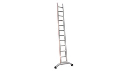 [205.105] Anlegeleiter aus Aluminium, 14 Sprossen, 4.17 m lang
