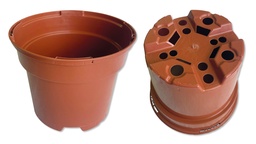 [230.070] Kunststoff-Töpfe tonfarbig Ø 13 cm, Karton à 384 Stück