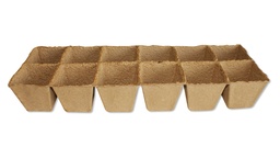 [230.540] FERTIL-POT 8 x 8 cm carré, plaque de 12 pots (2x6)