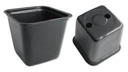 [230.650] Pot carré VEFI noir 6 x 6 x 5.5 cm