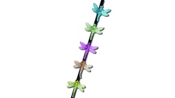 [203.535.5] Orchideen Clip Libelle Farbe blau