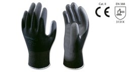 [282.570.08] Gant de fleuristes SHOWA PALM FIT noir, taille 8