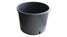 [234.110] Container schwarz 25 lt, niedrige Form
