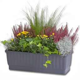 [232.020.4] Blumenkasten VENEZIA anthrazit 100 cm, inkl. Wasserstandsanzeiger