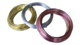 [253.110] Fil de décoration aluminium argenté, 100 g, 2.0 mm