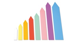 [411.521.5] Etiquettes pour ficher vert 80 x 13 mm, sachet de 500 pièces