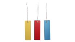 [418.511.1] Étiquettes à suspendre rouge 100 x 30 mm, sachet de 250 pièces