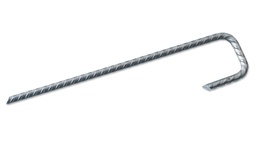 [135.255] Agrafe en L ÉCO nervurée non zinguée 50 cm, 100 pièces