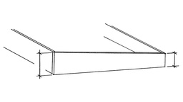 [113.450] Planche en bois de sapin, largeur 18 cm, épaisseur 3 cm